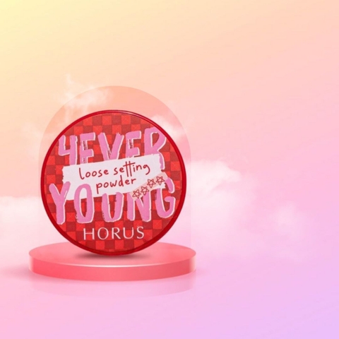 Phấn phủ bột Horus 4Everyoung Loose Setting Powder siêu mịn giữ lớp makeup bền màu , lâu trôi 7g