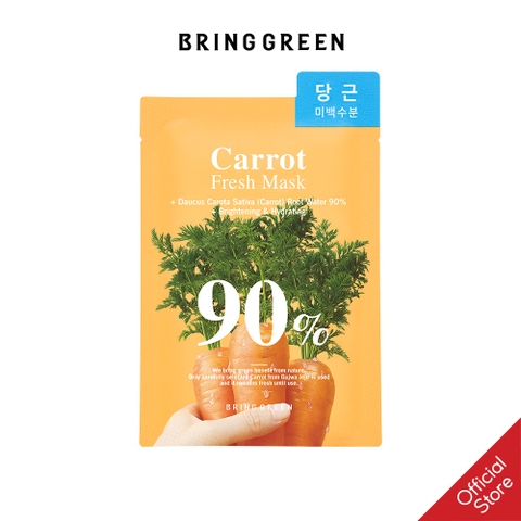 1 miếng Mặt nạ BRING GREEN Carrot 90% Fresh Mask