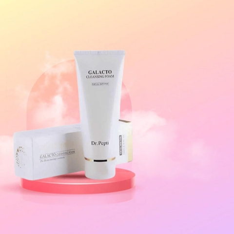 Sữa rửa mặt tạo bọt Dr.Pepti Galacto Cleansing Foam 110ml chính hãng pepti - daothinhuquynh