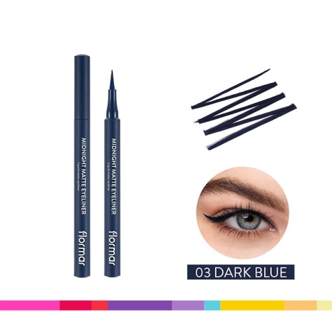 Bút kẻ mắt Flormar Midnight Matte Eyeliner #03 Dark Blue