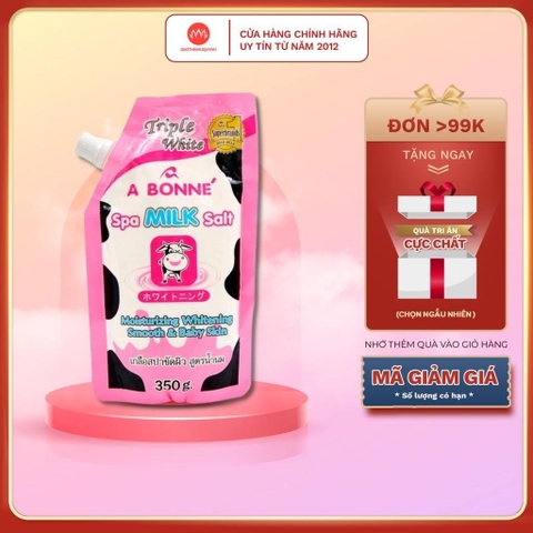 Gói Muối Tắm Tẩy Tế Bào Chết A Bonne Spa Milk Salt Thái Lan 350gr