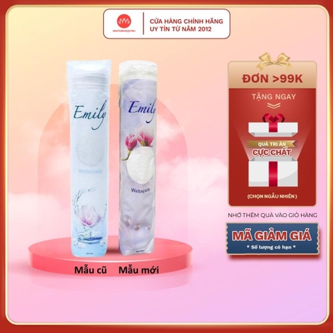 Bông tẩy trang Emily 120 miếng [Mẫu mới]
