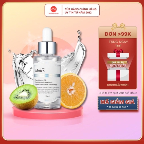 Tinh chất Klairs Vitamin C làm trắng da và làm mờ vết thâm Vitamin Drop Serum Dear Klair daothinhuquynh 35ml
