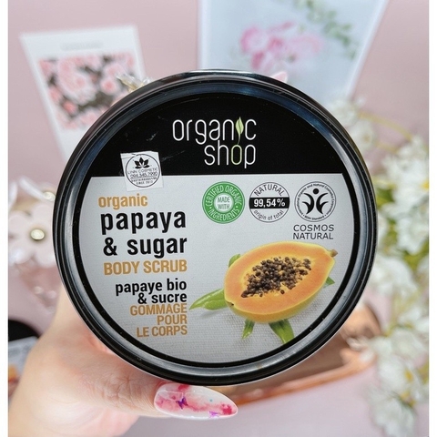 [Xả lỗ date xa] Tẩy Da Chết Organic Shop Body Toàn Thân Tẩy Tế Bào Chết Scrub 250ml - 450ml