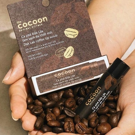 Tẩy Tế Bào Chết Môi Cocoon Dak Lak Coffee Cà Phê Đắk Lắk  5g chính hãng