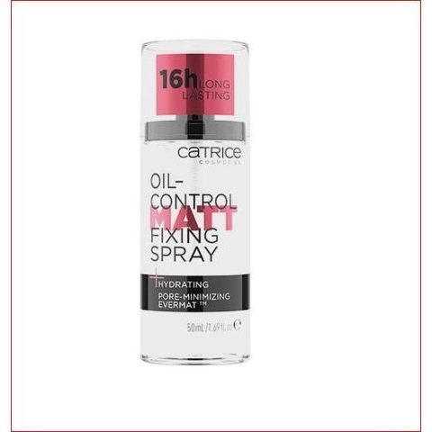 Xịt khóa nền Catrice Oil-Control Matt Fixing Spray kiềm dầu và cố định lớp makeup 50ml