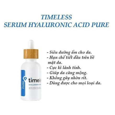 Tinh chất Serum Timeless Dưỡng Da Các Loại Vàng Vitamin C - Trắng Pure - Xanh Lá B5 - Xanh Dương 30ml Mẫu Mới