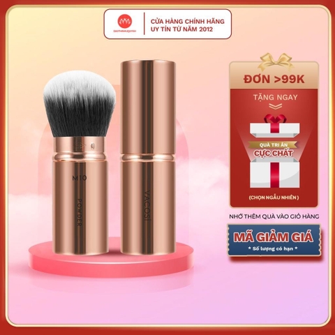 Cọ Phấn Phủ Và Má Hồng Vacosi Bỏ Túi Đầu Tròn Dạng Vặn M10
