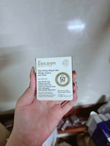 (Không vỏ) Sữa chống nắng cocoon 15ml bí đao Cocoon Winter melon sunfluid