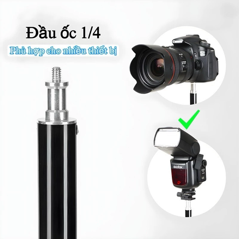 Chân đỡ đèn cao 2m8 nặng 1,4kg