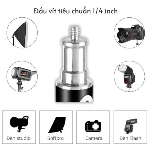 Chân đèn studio tải trọng lớn 10Kg