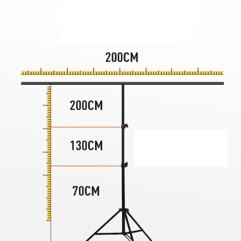 Tripod treo phông chữ T 200x120cm