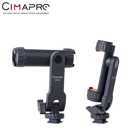 Kẹp điện thoại CP-10 xoay 360 độ có 2 ngàm coldshoe gắn phụ kiện chụp ảnh