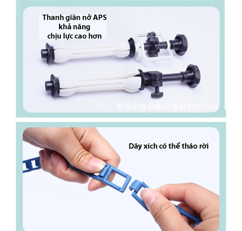 Trục kéo xích treo 4 phông nền nhiếp ảnh