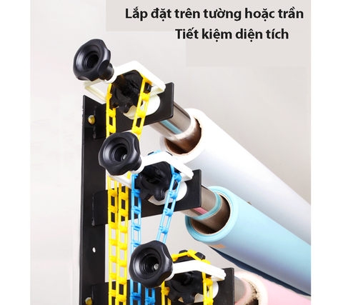 Trục kéo xích 3 phông nền cho studio gắn tường hoặc trần
