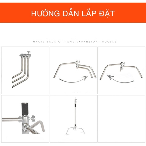 Chân đèn ma thuật C-Stand Jinbei CK2