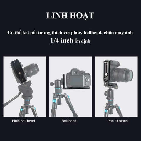 Tấm tháo nhanh quick plate bracket chữ L 2 mặt