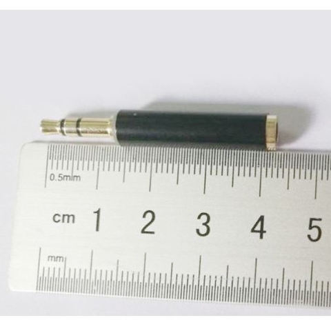 Jack tròn 3.5mm chuyển đổi audio  TRRS sang TRS