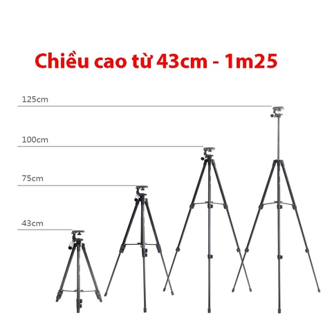 Tripod điện thoại Yunteng VCT-5208