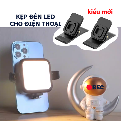 Kẹp đèn led mặt sau điện thoại quay video tiện lợi