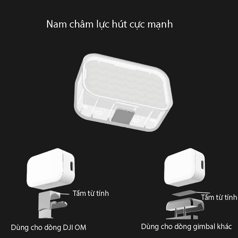 Đèn led tích hợp nam châm cho gimbal GBL-01