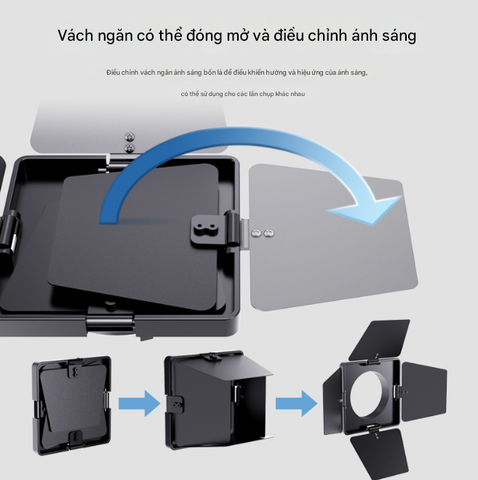 Barndoor ngàm Bowen mini điều hướng ánh sáng