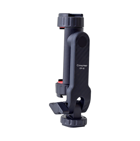 Kẹp điện thoại CP-10 xoay 360 độ có 2 ngàm coldshoe gắn phụ kiện chụp ảnh