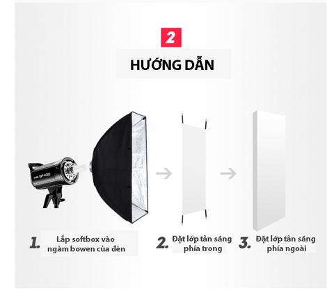 Hộp mềm tản sáng softbox ngàm bowens 60x90cm chuyên chân dung