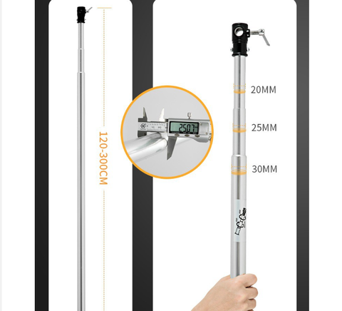Thanh xà ngang inox treo phông nền 3m siêu khỏe