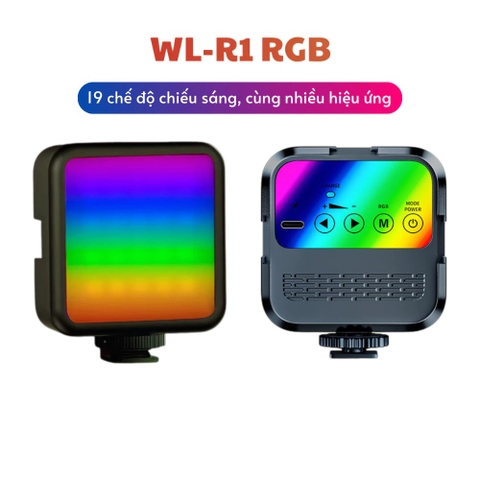Đèn led WL-R1 RGB trợ sáng makeup, quay video chụp ảnh