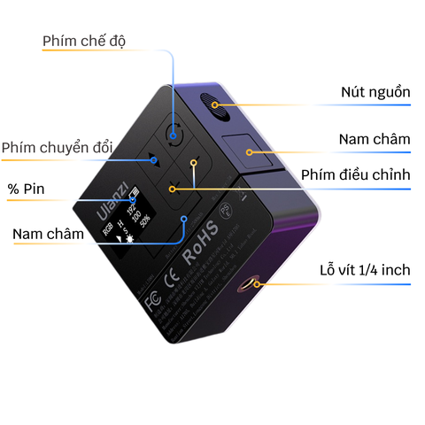 Đèn ULANZI VL49 RGB Pro