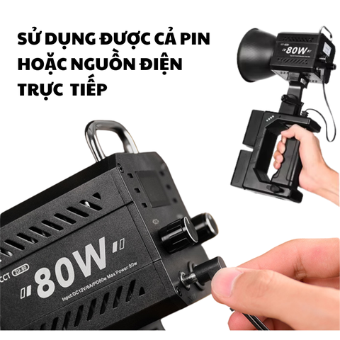 Đèn cầm tay quay phim ZU80 80W