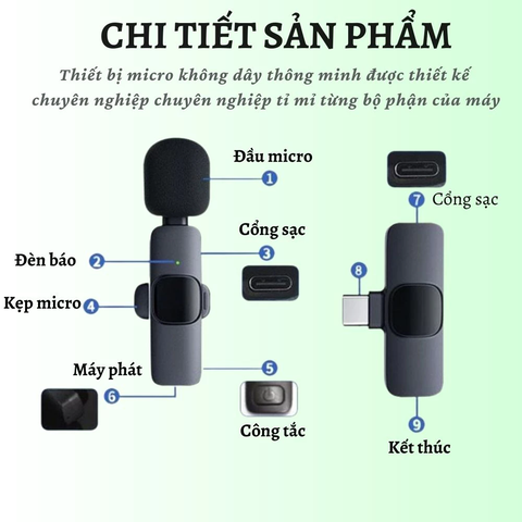Micro không dây nhỏ gọn EP035