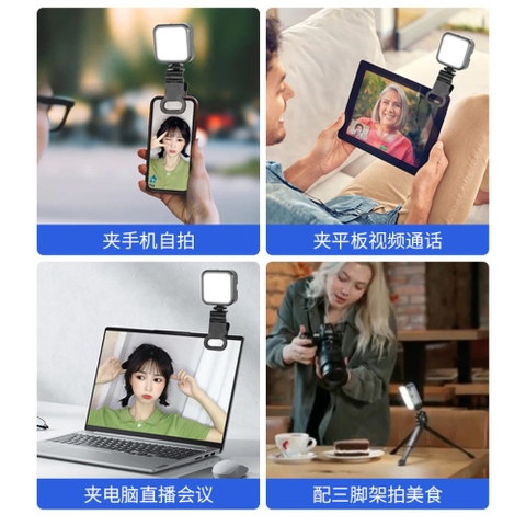 Kẹp gắn đèn lên điện thoại, máy tính, máy tính bảng tiện lợi