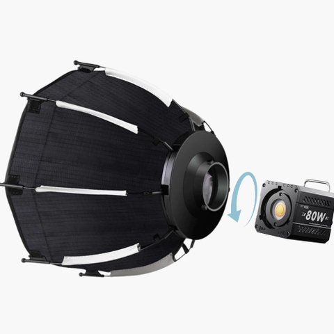 Softbox bát giác 30cm ngàm mini Bowen thao tác nhanh dùng cho đèn chụp ngoại cảnh