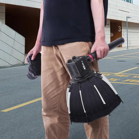 Softbox bát giác 30cm ngàm mini Bowen thao tác nhanh dùng cho đèn chụp ngoại cảnh