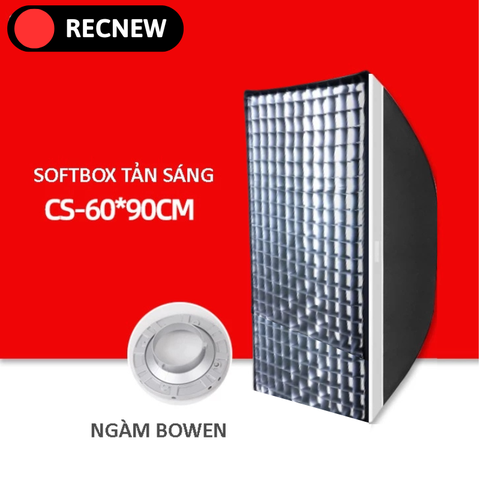 Hộp mềm tản sáng softbox ngàm bowens 60x90cm chuyên chân dung