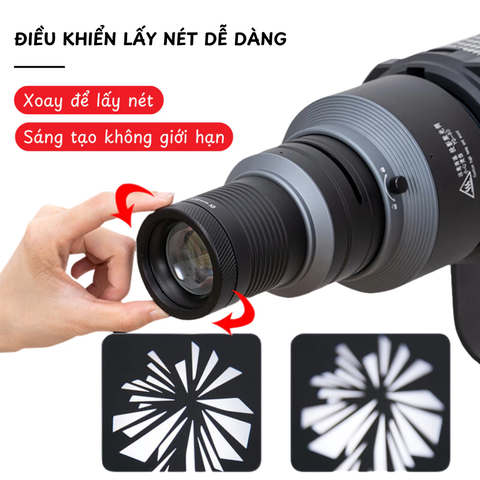 Bộ hiệu ứng Snoot YG80 ngàm Bowens tạo hình ánh sáng nghệ thuật