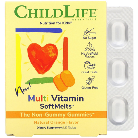 Viên uống ChildLife Multi Vitamin SoftMelts Natural Orange Flavor