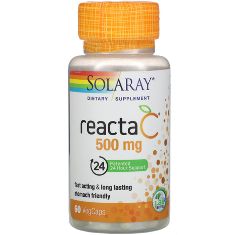 Viên uống bổ sung Solaray, Reacta-C, 500 mg