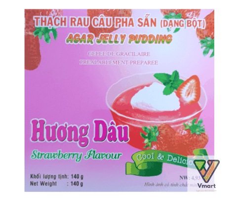 Agar Agar en Poudre saveur Fraise 140gr