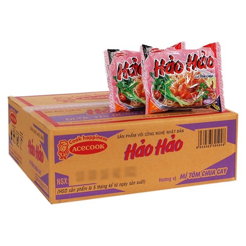 Nouilles instantanées Hao Hao crevettes 30x 77g