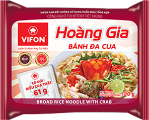 Soupe nouilles Crabes Vifon 120g / Bánh Đa Cua Hoàng Gia Vifon 120g Gói Có Gói Cua Thật