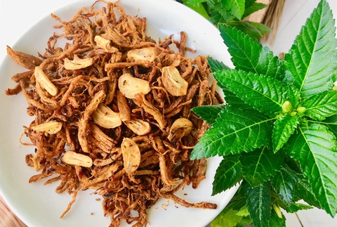 Porc à l'ail séché 100gr/ Khô Heo Cháy Tỏi 100gr