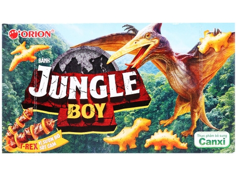 Snack Jungle Boy Seveur Côte de boeuf sauce Orange Orion 35gr/ Bánh Jungle Boy vị Sườn Bò Sốt Cam 35gr