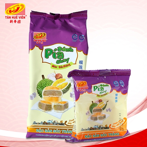 Gâteau Pia Taro Mungo Durian 400g / Bánh Pía Chay Sầu Riêng Nhân Khoai Môn 400g