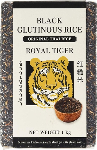 Riz Gluant Noir Royal Tiger 1kg / Gạo Nếp Cẩm Royal Tiger 1kg