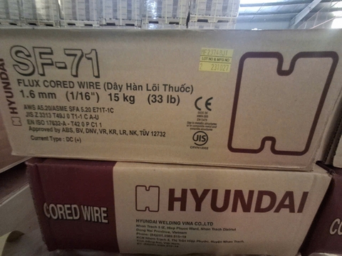 Dây hàn lõi thuốc SF-71 Hyundai