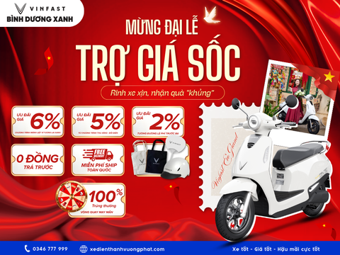SIÊU ƯU ĐÃI THÁNG 4 MỪNG ĐẠI LỄ – TRỢ GIÁ SỐC TẠI VINFAST BÌNH DƯƠNG!