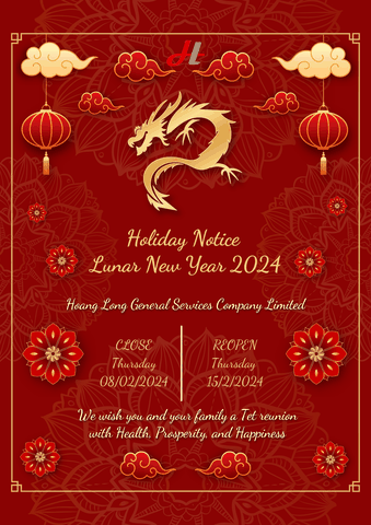 THÔNG BÁO LỊCH NGHỈ TẾT NGUYÊN ĐÁN GIÁP THÌN 2024 [2024 LUNAR NEW YEAR HOLIDAY ANNOUNCEMENT]